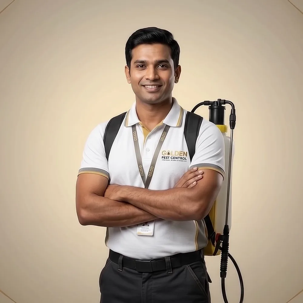 Golden Pest Control technician serving homes in Mumbai and Thane